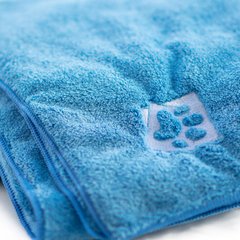Рушник для собак Fovis з преміум мікрофібри, блакитний, 50х70 см