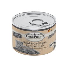 LandFleisch Kitten Pastete Rind & Geflugelkomposition (говядина, птица) 195 г