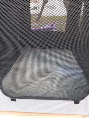 Мягкая клетка-переноска для крупных и гигантских собак Pet Travel Grey, 132х90х100 см