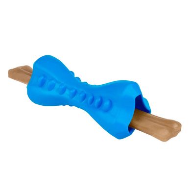 Іграшка для собак BronzeDog SMART мотиваційна Кость 12 х 5 см синя