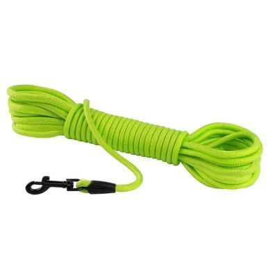Тренировочный поводок для собак Bronzedog Active из шнура, Салатовый, Large