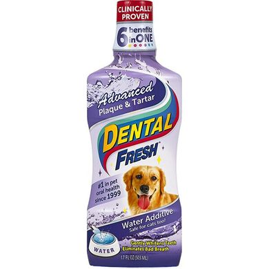 Рідина від зубного нальоту і запаху з рота собак і котів SynergyLabs Dental Fresh Advanced, 503 мл