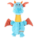 Іграшка для Собак Gigwi Плюшевий Дракон з Гумовою шиєю і пищалкою 35 см