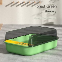 Туалет для котов Derby Plastic Cat Litter Box Greenery, Салатовый, 50,5х34,5х18,5 см