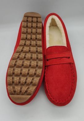 Повсякденні теплі мокасини Red, 38, 23,5 см
