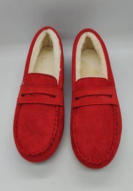 Повсякденні теплі мокасини Red, 38, 23,5 см