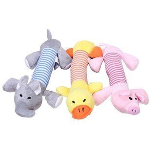 Мягкая игрушка для собак Ducling, Elephant & Pig, серый, 1 шт.