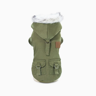 Пальто для собак Derby Military Coat, Army Green, 25 см, 37 см, 26 см, M
