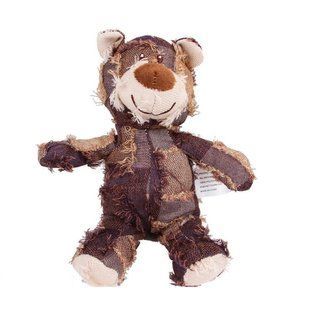 М'яка іграшка для собак Chew Squeak Plush Bear з пищалкою, Коричневий