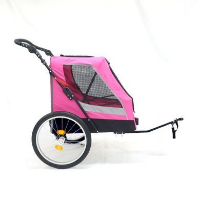 Коляска для домашних животных (до 35 кг) Bestopet (Люпосанчик) BS-RL-06 Pink со съемным столиком для груминга