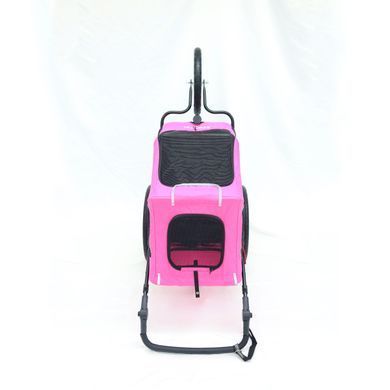 Коляска для домашних животных (до 35 кг) Bestopet (Люпосанчик) BS-RL-06 Pink со съемным столиком для груминга