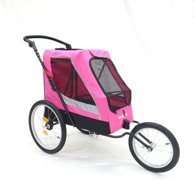 Коляска для домашних животных (до 35 кг) Bestopet (Люпосанчик) BS-RL-06 Pink со съемным столиком для груминга