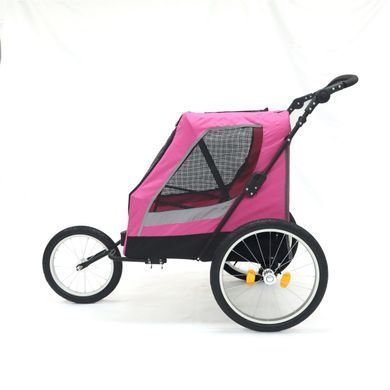 Коляска для домашних животных (до 35 кг) Bestopet (Люпосанчик) BS-RL-06 Pink со съемным столиком для груминга