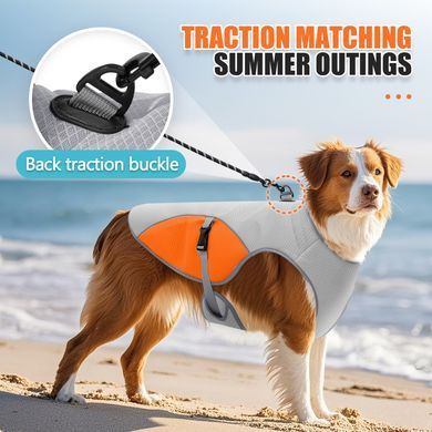 Літній охолоджуючий жилет для собак Derby Summer Dog Cooling Harness PA0360-1 Orange, 35 см, 42-50 см, 30-36 см, S