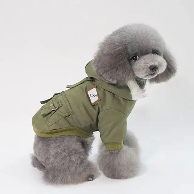 Пальто для собак Derby Military Coat, Army Green, 25 см, 37 см, 26 см, M