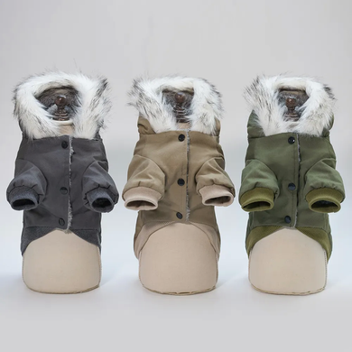 Пальто для собак Derby Military Coat, Army Green, 25 см, 37 см, 26 см, M