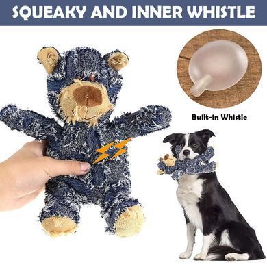 Мягкая игрушка для собак Chew Squeak Plush Bear с пищалкой, Коричневый