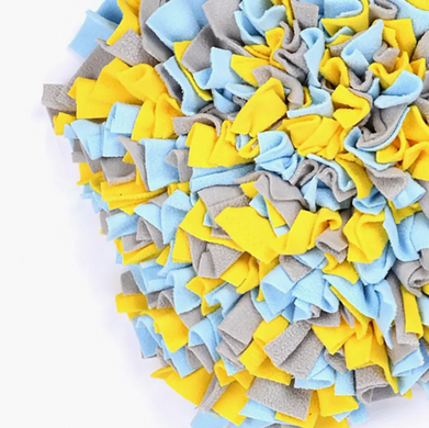 Килимок для нюхання для собак Derby Bone Shape Pet Snuffle Mat, Yellow