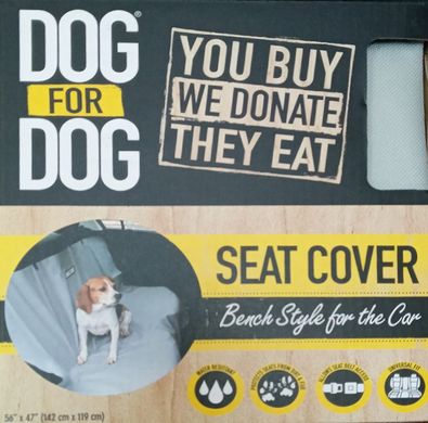 Чехол на сидение автомобиля Dog for Dog Seat Cover, серый, 119х142 см