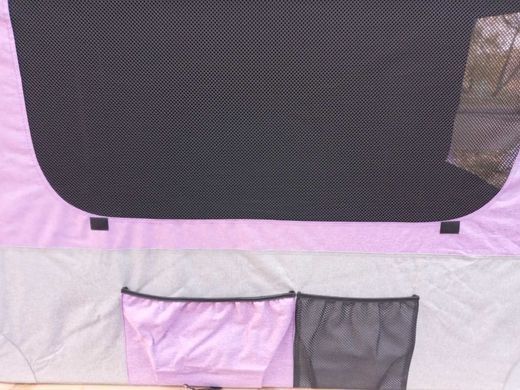М'яка клітка-переноска для великих і гігантських собак Pet Travel Pink, 132х90х100 см