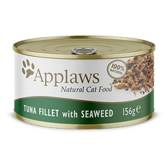 Консерви для котів Applaws Tuna Fillet with Seaweed in Broth з тунцем, 156 г
