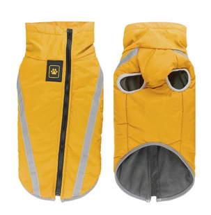 Светоотражающая зимняя толстая куртка для собак Yellow, 45 см, 55 см, 50 см, 2XL