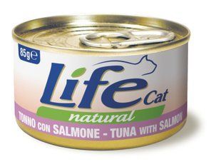 Консерва для котів LifeNatural Тунець з лососем (tuna with salmon), 85 г, 85 г