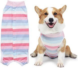 Костюм для восстановления собак WanTalk Striped Recovery Suit, Pink, 39 см, 50 см, 31 см, XL