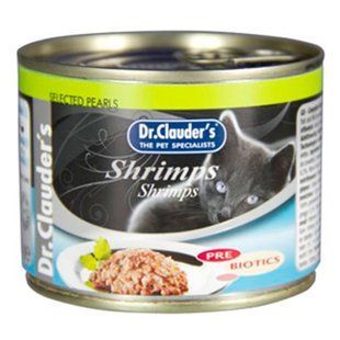 Консерви для котів Dr.Clauder's Selected Pearls Shrimps з креветками, 200 г