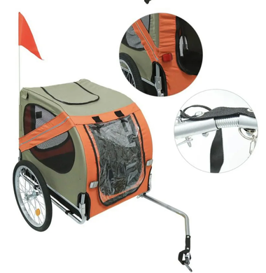 Велосипедный прицеп для собак Bestopet (Люпосанчик) BS-RL-15 Orange