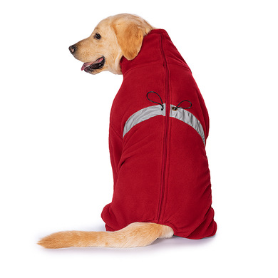Флісовий комбінезон з високим коміром Wan talk Warm Fleece Dog Overalls, Red, 59 см, 66 см, S