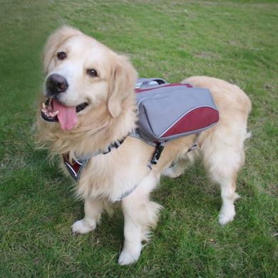 Сумка-сідло для собак Voyager Pet Dog Bagpack, Червоний, Medium
