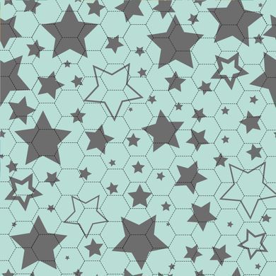 Багаторазова пелюшка Pelushka Mint Stars, 40х50 см