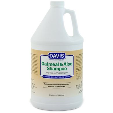 Гіпоалергенний шампунь Davis Oatmeal & Aloe для собак і котів, 3,8 л