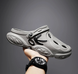 Мужские сабо Light Grey & black OK, 43, 26,5 см