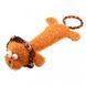 Іграшка для Собак Gigwi Plush Friendz Левеня з канатним хвостом і пищалкою 30 см, Medium