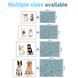 Летняя охлаждающая подстилка для котов Derby Ice Silk Summer Pet Cooling Mat Cat Pattern - Blue, 85х120 см