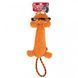 Іграшка для Собак Gigwi Plush Friendz Левеня з канатним хвостом і пищалкою 30 см, Medium