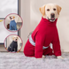 Флісовий комбінезон з високим коміром Wan talk Warm Fleece Dog Overalls, Red, 59 см, 66 см, S