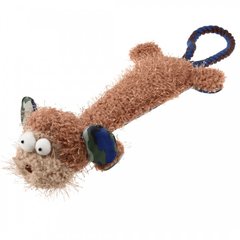 Игрушка для Собак Gigwi Plush Friendz Обезьянка с Канатным хвостом и Пищалкой 30 см, Medium