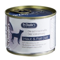 Влажный диетический корм для собак Dr.Clauder's Special Diet FSD Fur & Skin для поддержания функции кожи при дерматитах и чрезмерном выпадении шерсти, 200 г