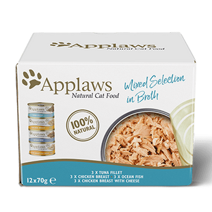 Набір консерв для котів Applaws Mixed Selection in Broth, 12х70g, 12 х 70 г