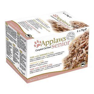 Набор консерв для пожилых кошек Applaws Senior Mixed Selection Multipack, 6х70g, 6 х 70 г