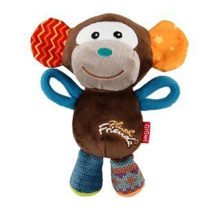 Игрушка для Собак Gigwi Plush Friendz Обезьянка с Пищалкой 16х8х8 см