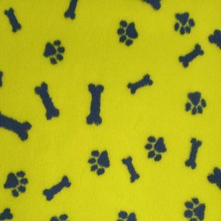 Килимок для собак Vetbed Paws&Bones лайм, 80х100 см
