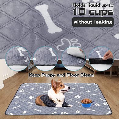 Многоразовая пеленка Derby Washable Reusable Dog Pee Pad PM004, Grey, 100х155 см