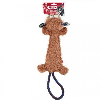 Іграшка для Собак Gigwi Plush Friendz Мавпочка з Канатним хвостом і Пищалкою 30 см, Medium