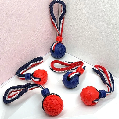 Інтерактивна іграшка для дресирування собак Derby Tug Ball Toy, Червоний