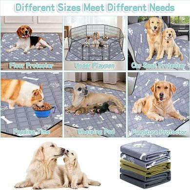 Многоразовая пеленка Derby Washable Reusable Dog Pee Pad PM004, Grey, 100х155 см