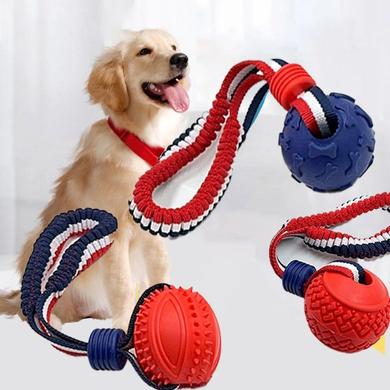 Інтерактивна іграшка для дресирування собак Derby Tug Ball Toy, Червоний